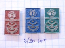 KOMBITEKS Bihac (Bosnia) Yugoslavia / Textile Industry - Knitwear And Garment Factory / LOT PINS - Lots