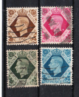 Gran Bretagna   -  1937-47.  George VI. Serietta Used - Used Stamps