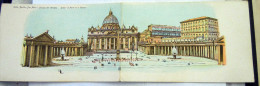 ROMA -  SAN PIETRO PALAZZO DEL VATICANO DOPPIA   --- SERIE ARTISTICA INIZIO 900 - Multi-vues, Vues Panoramiques