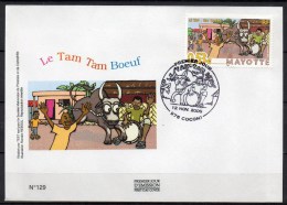 Mayotte - 2005 - FDC - Le Tam-Tam Boeuf - Storia Postale