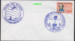 Ecuador 1991 I-Expedicion Antarctica Ecuatoriana F-91 Orion Cover (20100) - Sonstige & Ohne Zuordnung