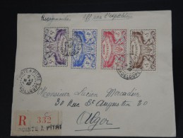 FRANCE- GUADELOUPE - LETTRE DE POINTE A PITRE EN RECOMMANDEE  POUR ALGER PAR AVION1947 AFF PLAISANT  A VOIR  LOT P2604 - Covers & Documents