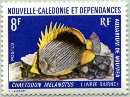 N° Yvert 387 - Timbre De Nelle Caledonie (1973) - MNH - Chaetodon Melanotus (Diurne) (JS) - Neufs