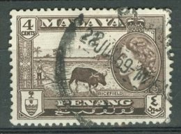 MALAYA - PENANG 1957: ISC 46 / YT 40 / Sc 47 / SG 46 / Mi 46, O - FREE SHIPPING ABOVE 10 EURO - Penang