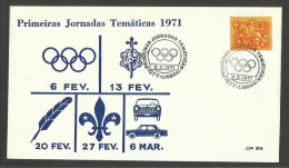 Portugal Cachet Commémoratif  Expo Philatelique Lisbonne 1971 Event Postmark Stamp Expo Lisbon 1971 - Flammes & Oblitérations