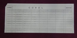 Old COBOL Card Unused, Perfect Shape - Otros & Sin Clasificación