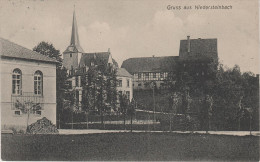 AK Langensteinbach Niedersteinbach Kirche Bei Penig Stempel Lunzenau Rochsburg Rochlitz Wernsdorf Waldenburg Langenleuba - Geithain