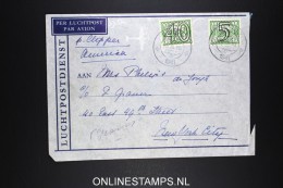 Netherlands: Airmail Cover 1941  Sneek Via Lisboa Per Clipper To  USA  NVPH 366 + 357 Censored - Brieven En Documenten