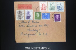 Netherlands: Airmail Cover Stein To Berkeley USA 1951 NVPH 568 - 572 - Covers & Documents