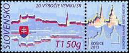 2013 SLOVAKIA Kosice. Slovak Republic-20. 1v: T1 50g+label - Nuovi