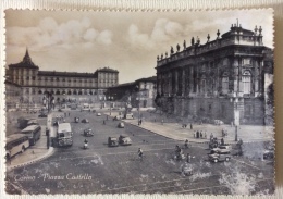 Torino Piazza Castello Non Viaggiata Anni 40 ( Segni Di Usura ) - Plaatsen & Squares