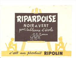 Buvard RIPARDOISE Noir Et Vert Pour Les Tableaux D'école Produit RIPOLIN - Farben & Lacke