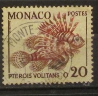 Monaco 1960 Pesce Fish Pterois Volitans - Oblitérés