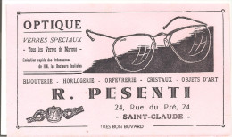 Buvard R. PRESENTI Optique, Bijouterie, Horlogerie, Orfévrerie, Cristaux 24, Rue Du Pré Saint Claude Jura - Parfum & Cosmetica