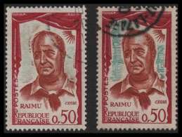 France 1961: N°1304a Obl. + Un Normal - TTB (Raimu) - Gebraucht