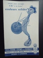 Buvard THIRIEZ & CARTIER BRESSON. Fils à Coudre Et Cotons Pour Ouvrages. Années 50. TTBE. Couture Broderie Points Croix - Kleidung & Textil
