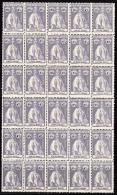 Lourenço Marques -1914,  Ceres.   2 1/2 C.  Pap. Pontinhado  (BLOCO De 30)  29 ** MNH E 1 * MH  MUNDIFIL  Nº 122e - Lourenco Marques