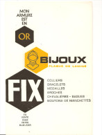 Buvard FIX Mon Armure Est En OR Bijoux Plaqué Or Laminé FIX Colliers, Bracelets, Médailles, Broches.. - Parfum & Cosmetica