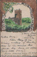Amateur Painted View Postcard Of PAIGNTON CHURCH Unusualangle 1905 Duplex B69 Postmark TO 1 VICTORIA PLACE TORRE TORQUAY - Paignton
