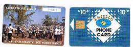 BAHAMAS   - BATELCO CHIP  -  1994 POLICE FORCE BAND -  CODICE BIANCO  (WHITE CODE)    -  USATA° (USED)  -  RIF. 1002 - Polizei