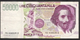 ITALY  P116c  50.000 LIRE  27.5.1992  #FD/D   Fazio / Amici  VF - 50000 Lire