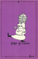 CPSM SINE CARICATURE RELIGION PAPE Y RUSSE SERIE SUR LES PAPES - Sine