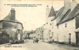 Loire Atlantique -ref B259- Saint Julien De Vouvantes -st Julien De Vouvantes -arrivée A La Place  -carte Bon Etat   - - Saint Julien De Vouvantes