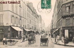 PARIS LA RUE DU CHERCHE-MIDI ANIMEE ATTELAGE FIACRE PHARMACIE 75006 - District 06