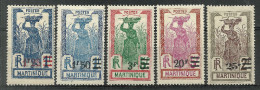 Martinique Neufs Avec Charniére, Surchargé, MINT HINGED, SURCHARGED - Ungebraucht