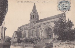 Jouy Le Moutier 95 - Eglise - Adresse Signataire 106 Les Villas Saint-Jean Pontoise - Oblitération 1904 - Jouy Le Moutier