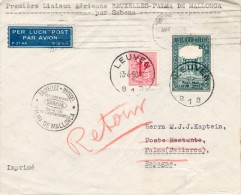 Belgium-Palma De Mallorka 1956 FFC / Erstflugbrief "Sabena" SB 11 - Briefe U. Dokumente