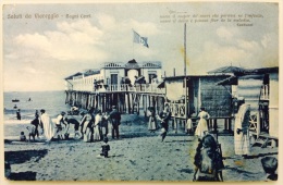 03179  "SALUTI DA VIAREGGIO - BAGNI CERRI" ANIMATA. CARTOLINA POSTALE. SPEDITA  1913. - Viareggio