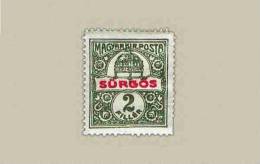 Hungary 1916. MAGYAR KIRÁLYI POSTA "SURGOS" Stamp MNH (**) Michel:180 / 0.50 EUR - Ungebraucht