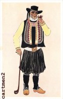 VIEILLARD DE NEVEZ ILLUSTRATEUR G. DE GARDILANNE ET E. MOFFAT FOLKLORE COSTUME - Névez