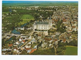 CP CHATEAUDUN, VUE PANORAMIQUE AERIENNE, EURE ET LOIR 28 - Chateaudun