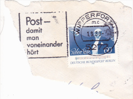 5969A  FEDERAL REPUBLIC GERMANIA 1980 USED FRAGMENT. - Other & Unclassified