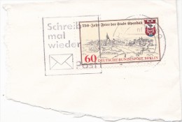 5969A  FEDERAL REPUBLIC GERMANIA 1982 USED FRAGMENT. - Sonstige & Ohne Zuordnung