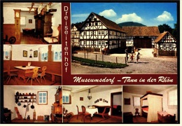 Dreiseitenhof Museumsdorf  -  Tann / Röhn  -  Mehrbild-Ansichtskarte Ca.1980    (4292) - Rhoen