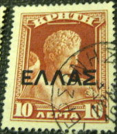 Crete 1909 Overprint 10l - Used - Crète