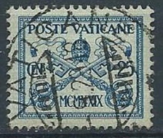 1929 VATICANO USATO CONCILIAZIONE 25 CENT - X1-3 - Gebraucht