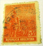 Argentina 1912 Agriculture 5c - Used - Oblitérés