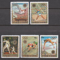 Burundi     Scott No.   399-403    Used     Year  1972 - Usados