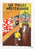 Illustrateur ANDRE ROUSSEY TINTIN LES TOILES MYSTERIEUSES - Roussey