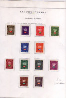 LIECHTENSTEIN 1968 1969 OFFICIAL STAMPS SERVICE COAT OF ARMS CROWN AND VALUE SERVIZIO CORONA E CIFRA FULL SET SERIE MNH - Service