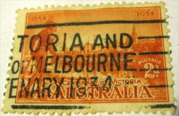Australia 1934  The 100th Anniversary Of The Colonization Of Victoria 2d - Used - Usados