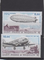 SAINT PIERRE ET MIQUELON 2 TIMBRES  PA N° 66 ET 67 ZEPPELIN  NEUFS ** - Ongebruikt