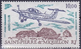 Timbre Aérien Neuf** - Aéro-Club De Saint-Pierre Piper Tomahawk - N° 70 (Yvert) - Saint-Pierre Et Miquelon 1991 - Ongebruikt