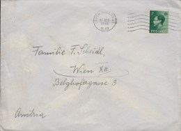 Great Britain UPPER HOLLOWAY 1936 Cover Brief To WIEN Austria King Edward VIII. Stamp - Lettres & Documents