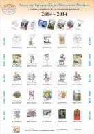 Czech Rep. / My Own Stamps (2014) 0204-0228: ERRORS - Sheet! 10 Years Collectors Society Postal Stationery (SSCNP) SCF - Blokken & Velletjes