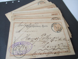 Österreich Ganzsachen Ausgabe 1890 Türbogenmuster 29 Stück! Verschiedene Stempel Usw!! Interessant! - Andere & Zonder Classificatie